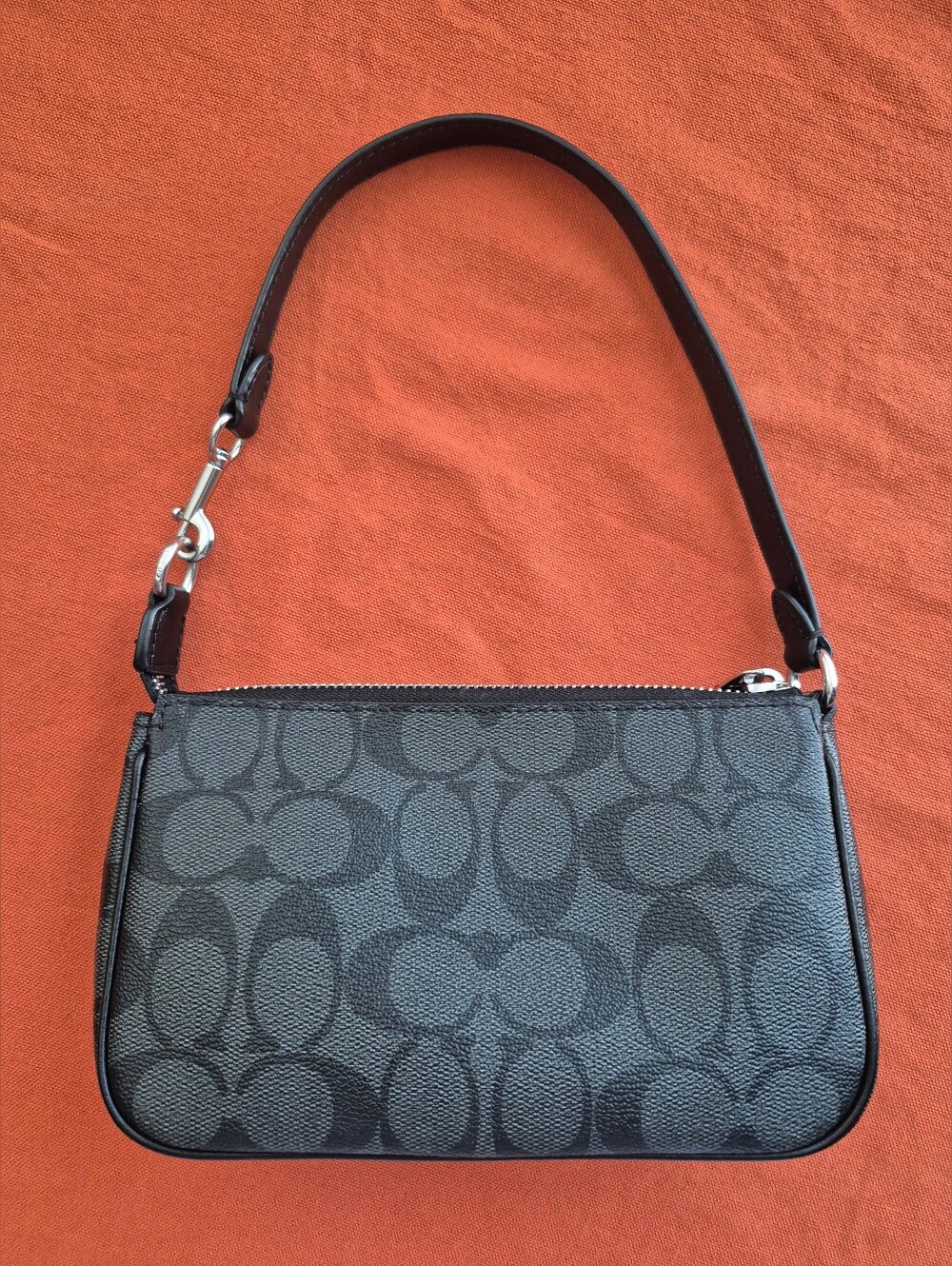 EUC Coach Signature Black Jacquard Nolita19 Shoulder Bag - Picture 5 of 8